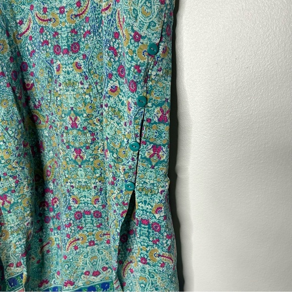 Maeve Green and Blue Patterned Tank Top - Picture 6 of 6